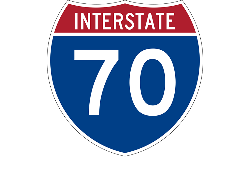 I-70 sign