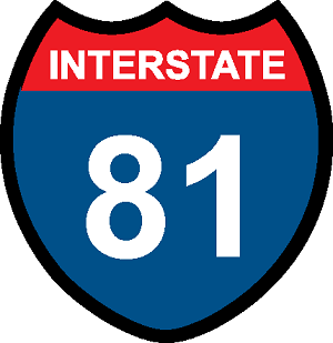 I-81 sign