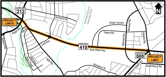 MD 410 project limits