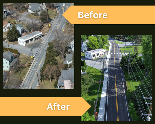 MD 851 project image before and after