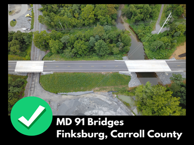 REPLACEMENT OF MD 91 BRIDGES IN CARROLL COUNTY 