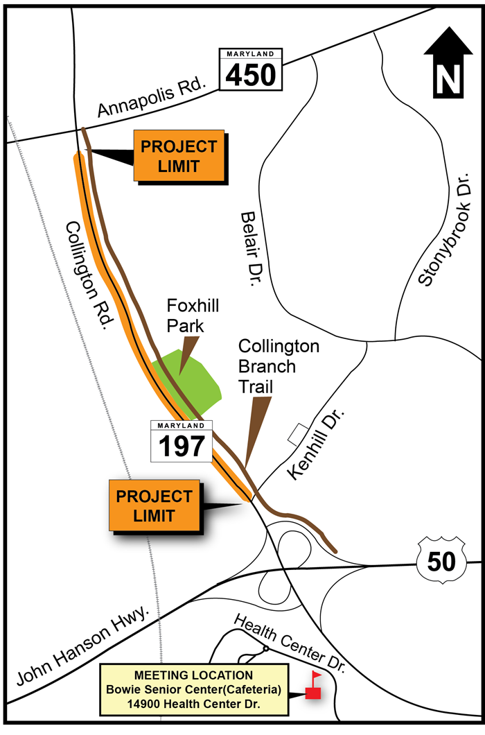 MD 197 Project map