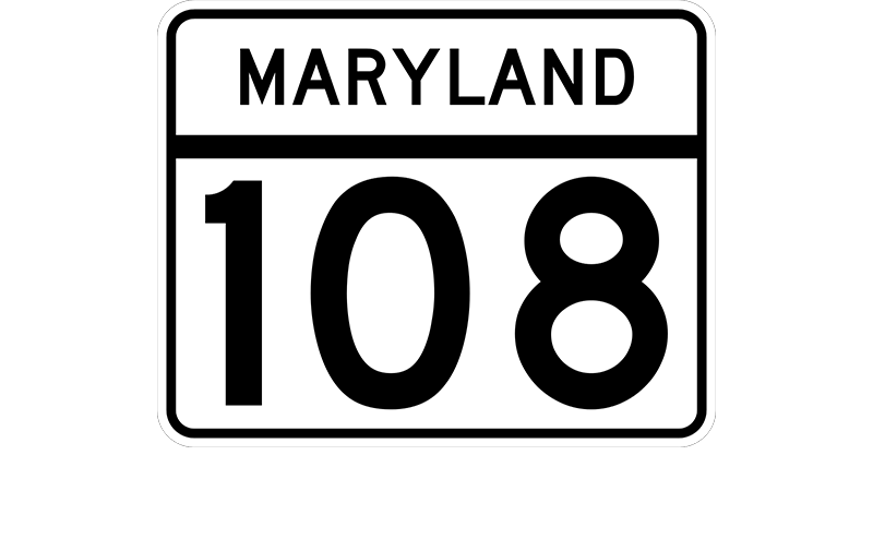 MD 108 sign