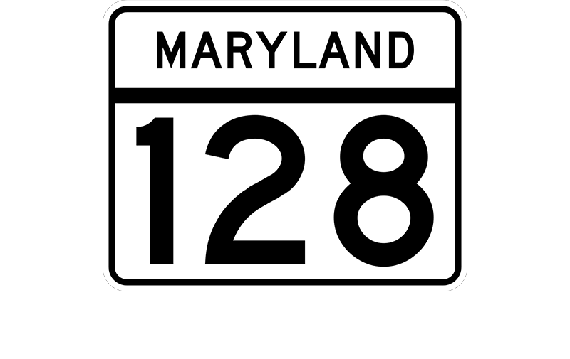 MD 128 sign