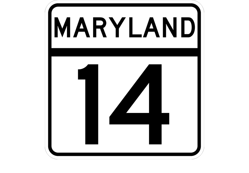 MD 14 sign