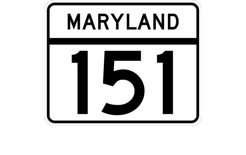 MD 151 sign