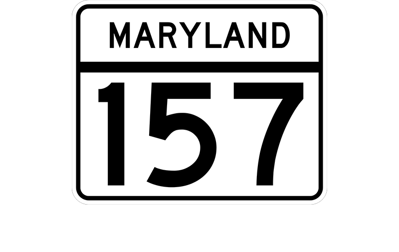 MD 157 sign