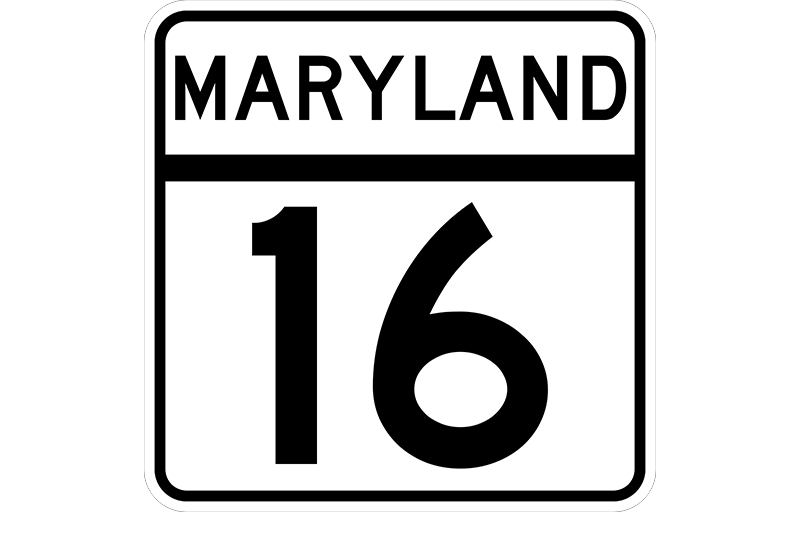 MD 16 sign