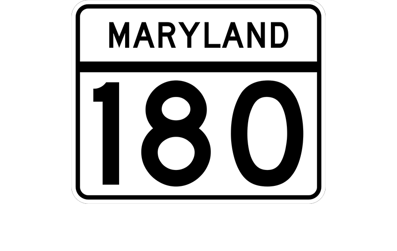 MD 180 sign