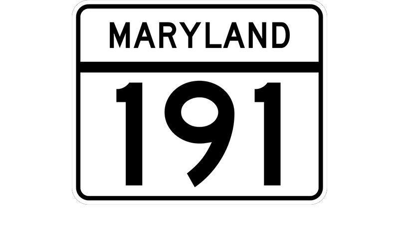 MD 191 sign