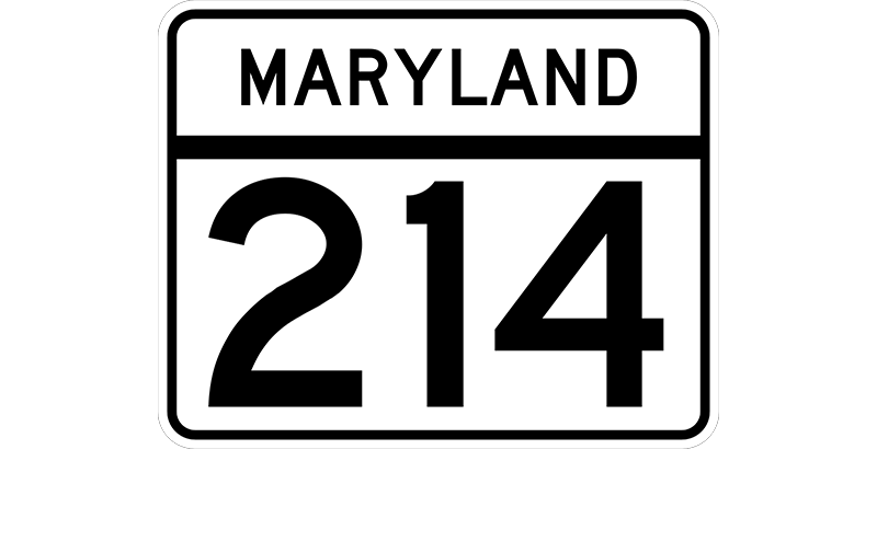MD 214 sign