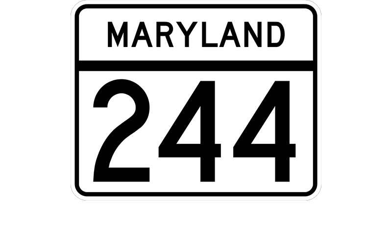 MD 244 sign