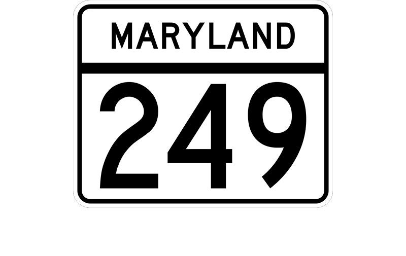 MD 249 sign