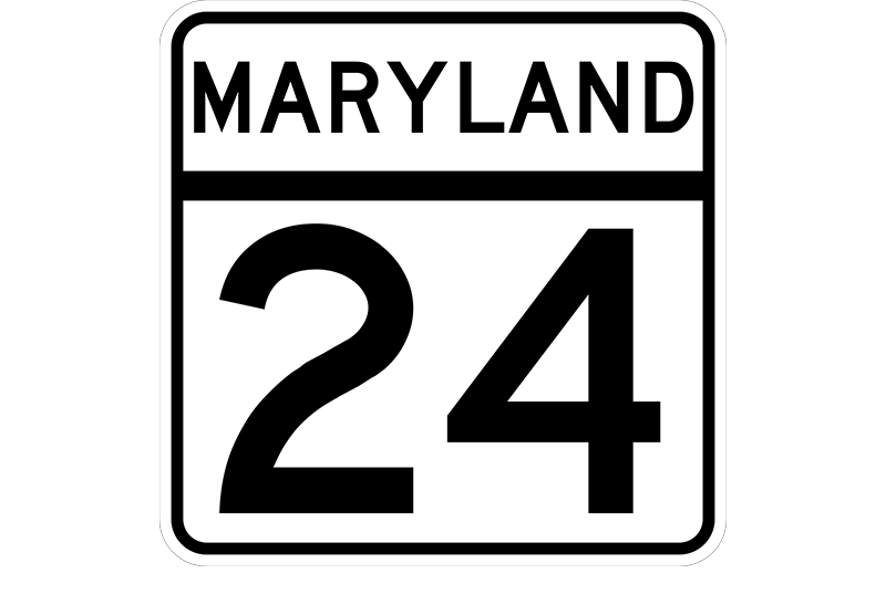 MD 24 sign