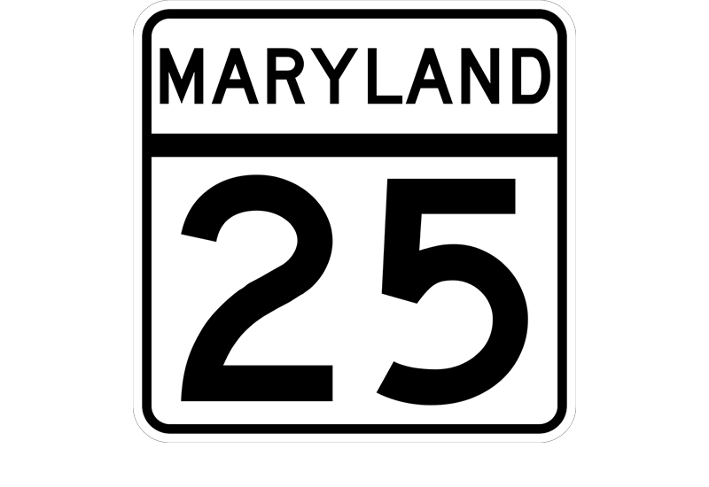 MD 25 sign