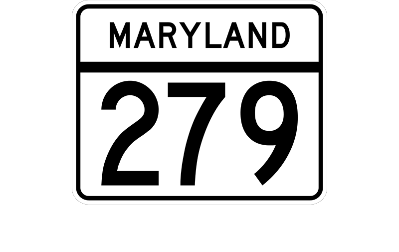 MD 279 sign