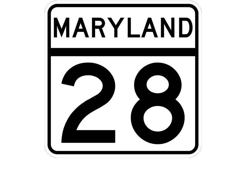 MD 28 sign
