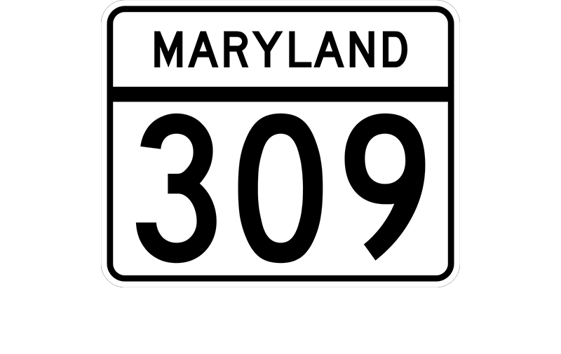 MD 309 sign