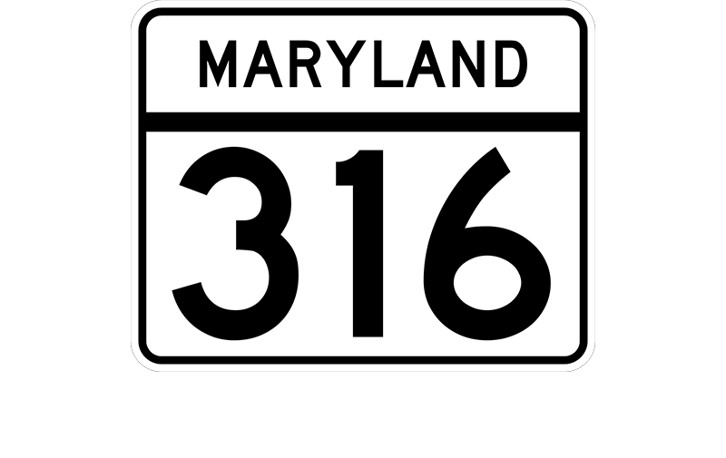 MD 316 sign