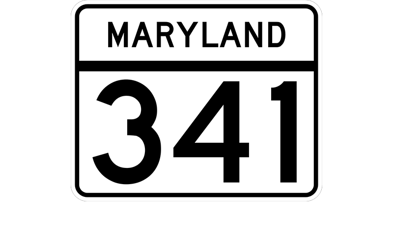MD 341 sign