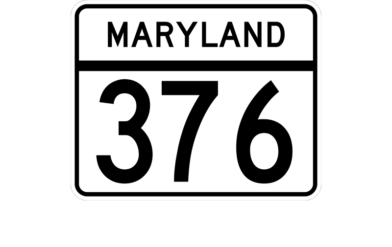 MD 376 sign
