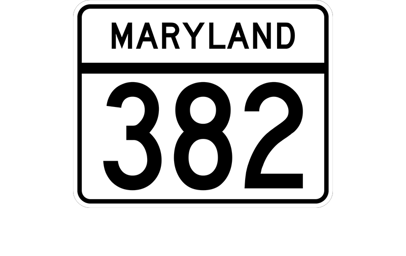 MD 382 sign
