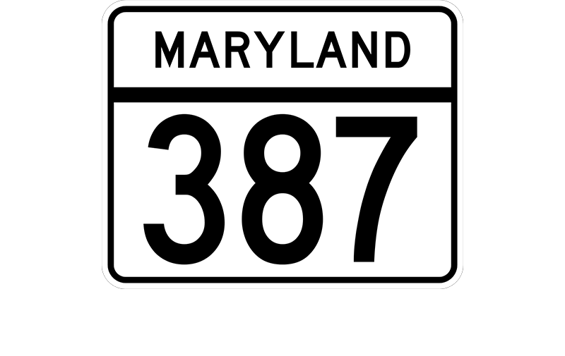 MD 387 sign
