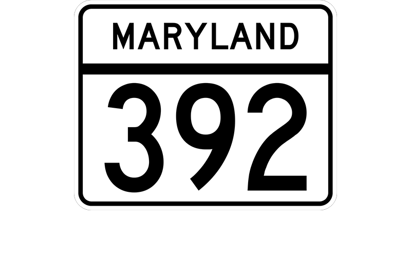 MD 392 sign