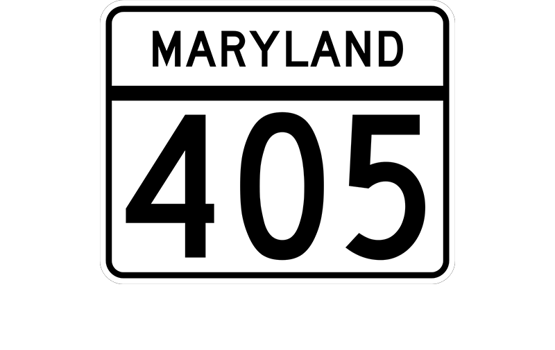 MD 405 sign