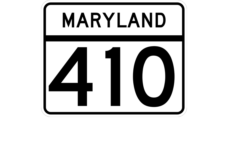 MD 410 sign