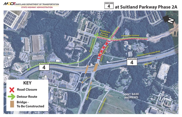 Detour Map – Central Park Drive Closure