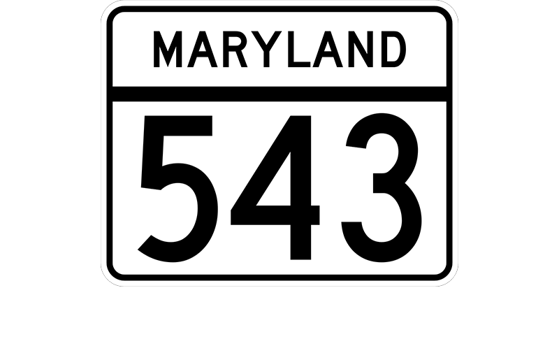 MD 543 sign