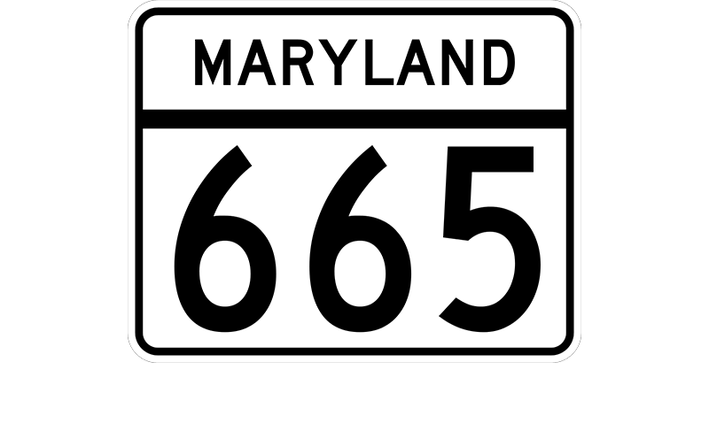 MD 665 sign