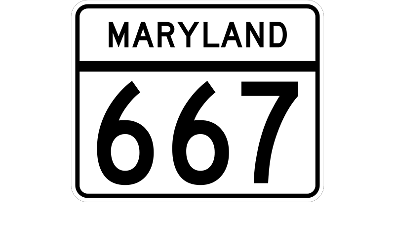 MD 667 sign