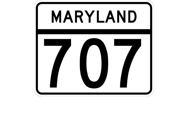 MD 707 sign