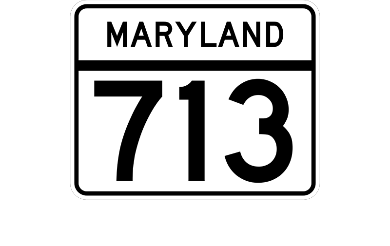 MD 713 sign