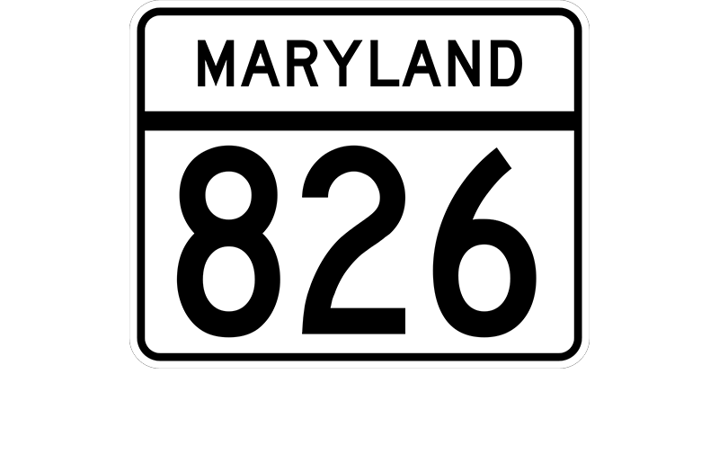 MD 826 sign