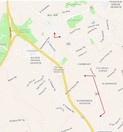 Kenmore Avenue map