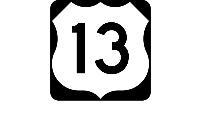 US 13 sign