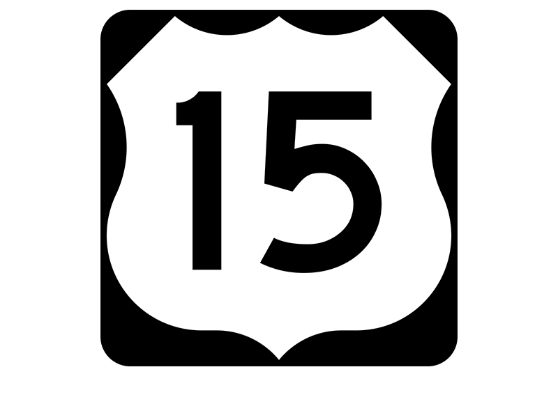 US 15 sign