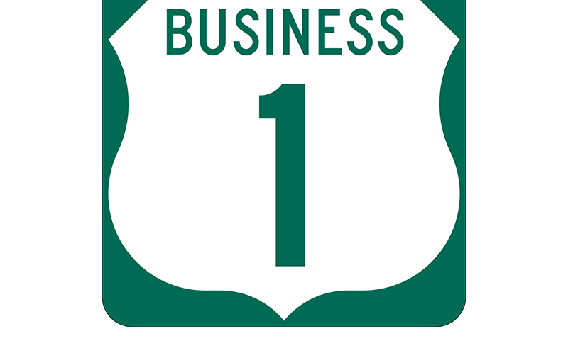 US 1 Business sign