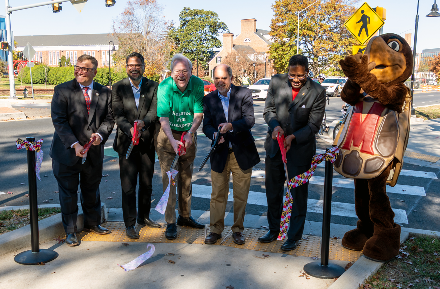 US 1 /Baltimore Avenue College Park project ribbon cutting.