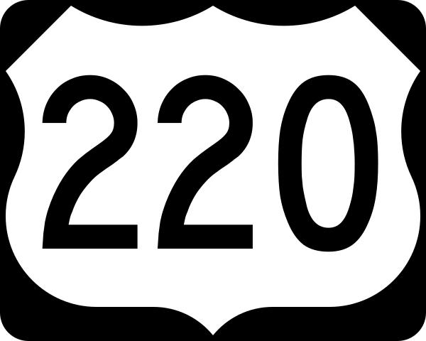 US 220 sign