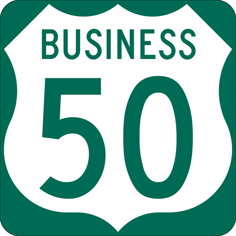US 50 Business sign