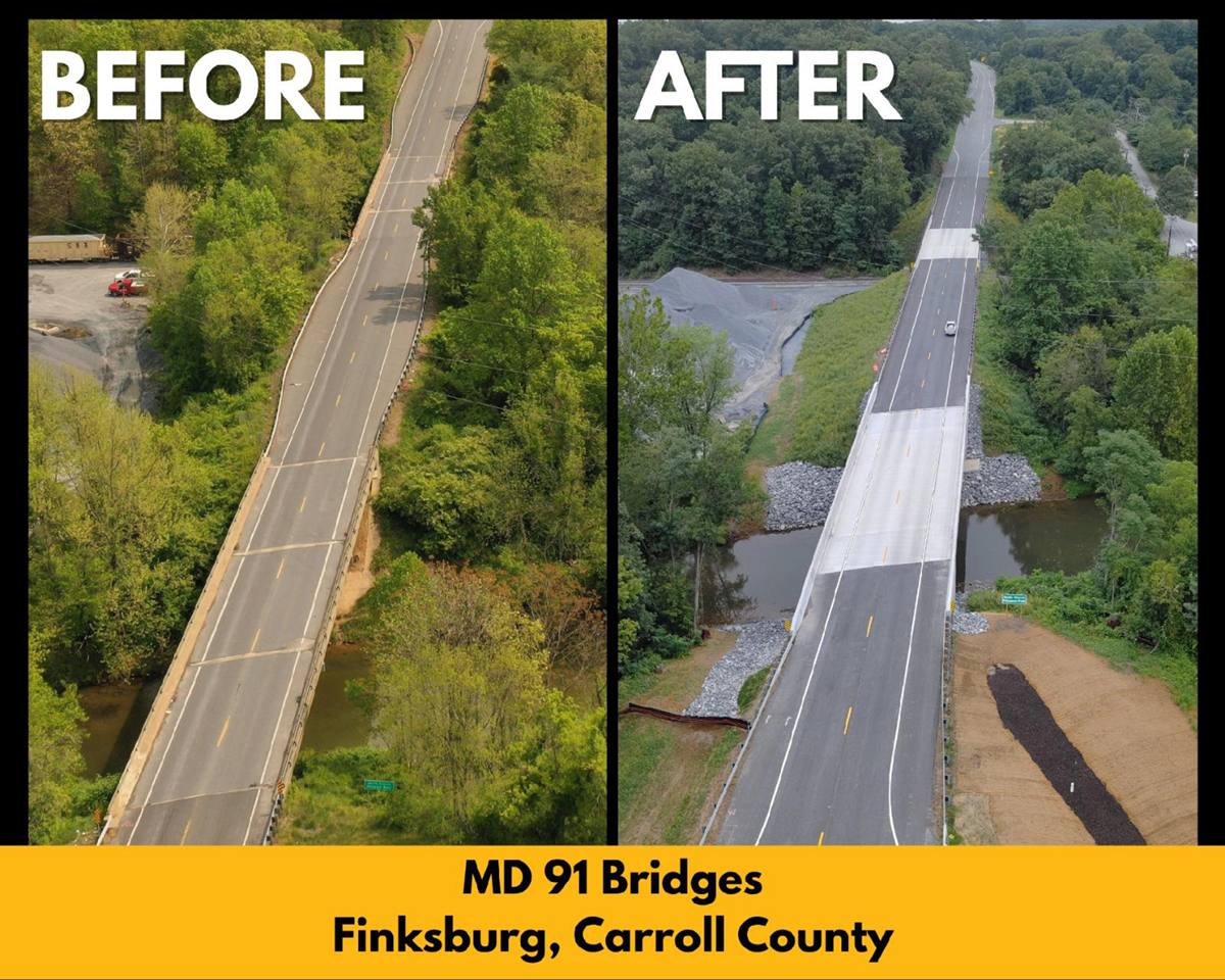 REPLACEMENT OF MD 91 BRIDGES IN CARROLL COUNTY