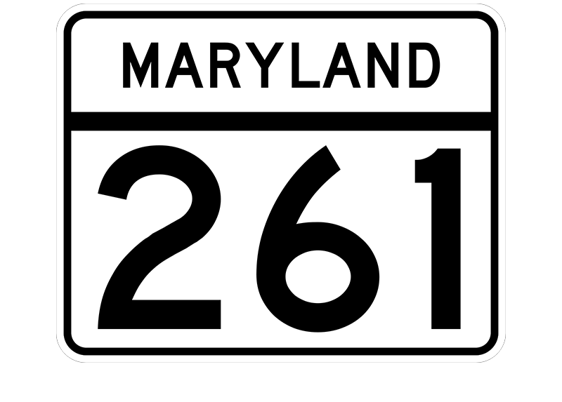 MD Route 261 sign