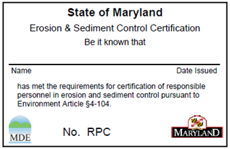 certification card