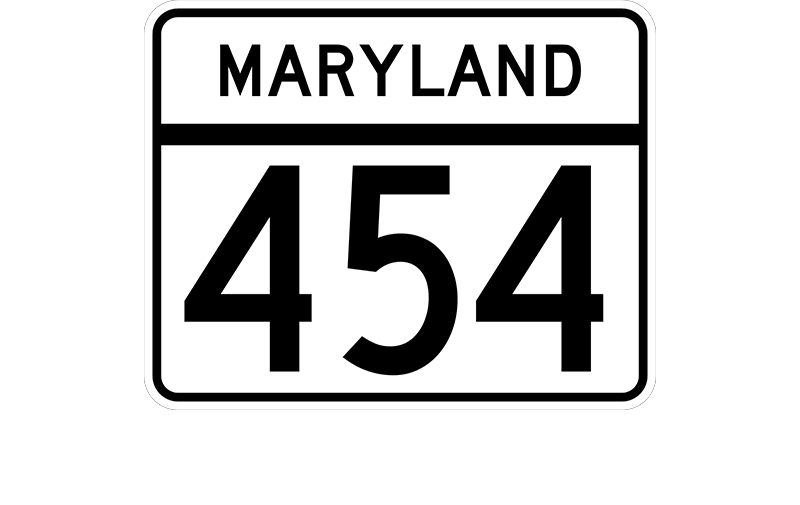 MD 454 sign