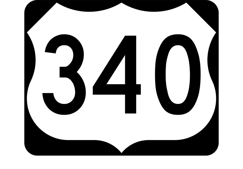 US 340 sign