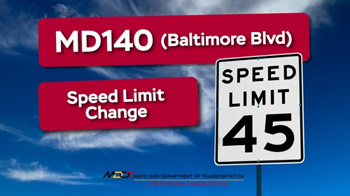 MD 140 speed limit reduced